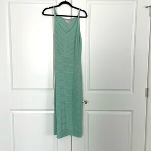 Pink Lily Crochet Midi Dress